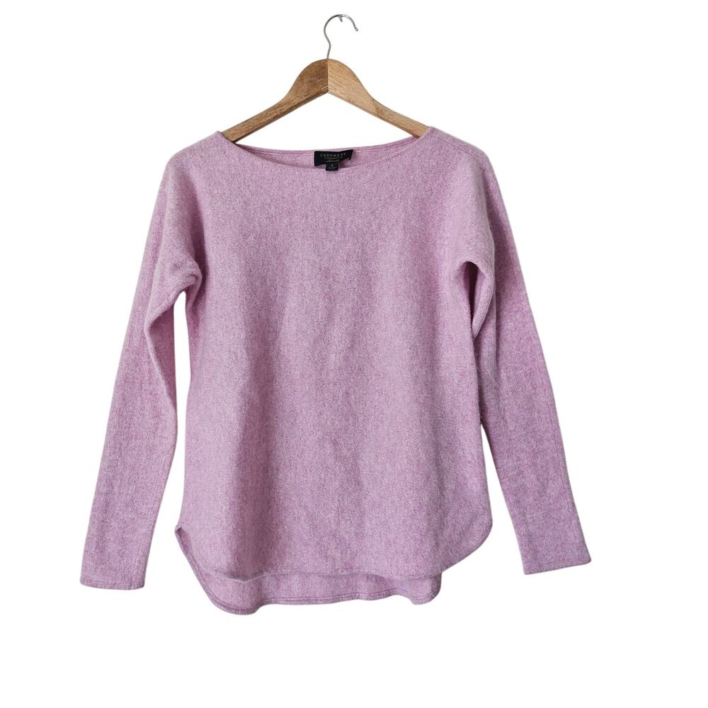 Charter Club Luxury 100% Cashmere Sweater Soft Pink S Classic Minimalist